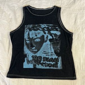 Screen print graphic tee